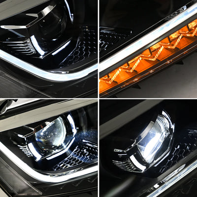 Phares LED VW Jetta 6 2011-2018 - vue de trois-quarts - Becquet Voiture