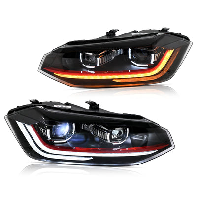 Phares LED VW Polo 2019-2022 - détail du montage - Becquet Voiture