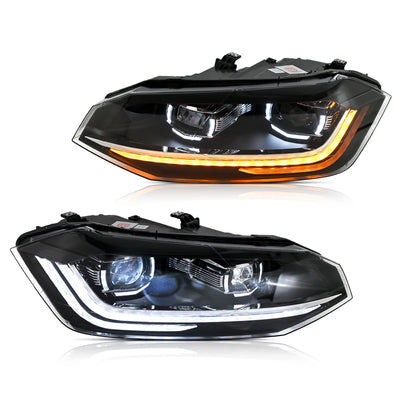 Phares LED VW Polo 2019-2022 - vue rapprochée - Becquet Voiture