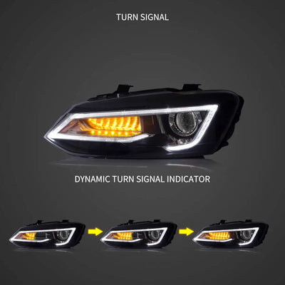 Phares LED VW Polo MK5 6R 6C 2009-2017 - vue arrière - Becquet Voiture