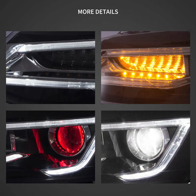 Phares LED VW Polo MK5 6R 6C 2009-2017 - vue de profil - Becquet Voiture