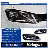 Phares LED VW Polo V 2011-2018 - détail du montage - Becquet Voiture