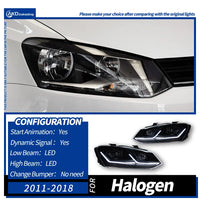 Phares LED VW Polo V 2011-2018 - en situation - Becquet Voiture