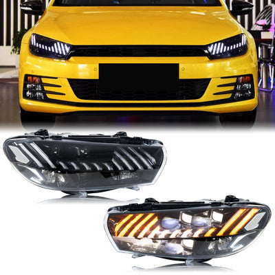 Phares LED VW Scirocco 3 2009-2017 - vue de face - Becquet Voiture