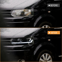Phares LED VW T5.1 2013-2015 T6 2016-2019 Projecteur LED - vue arrière - Becquet Voiture