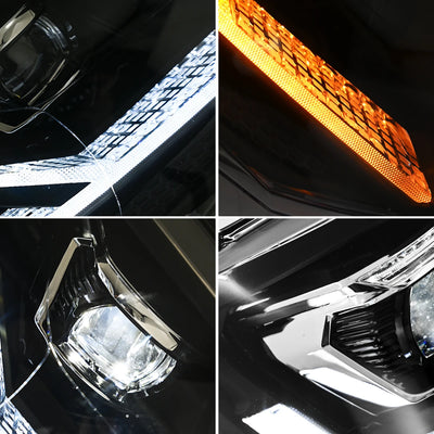 Phares LED VW T5.1 2013-2015 T6 2016-2019 Projecteur LED - vue de trois-quarts - Becquet Voiture