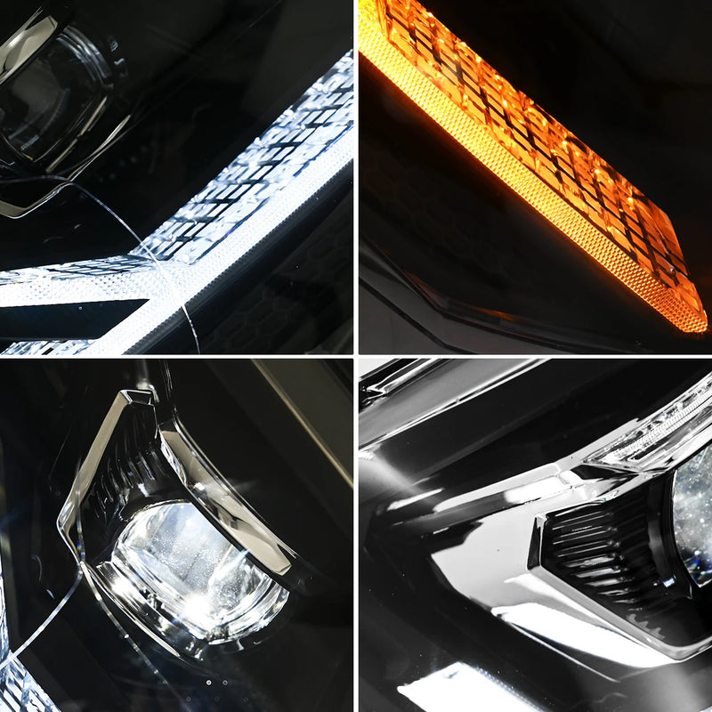 Phares LED VW T5.1 2013-2015 T6 2016-2019 Projecteur LED - vue de trois-quarts - Becquet Voiture