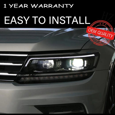 Phares LED VW Tiguan L 2017-2022 - vue de profil - Becquet Voiture