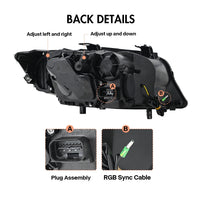 Phares Xénon BMW E90 E91 Série 3 2005-2012 - installé sur véhicule - Becquet Voiture