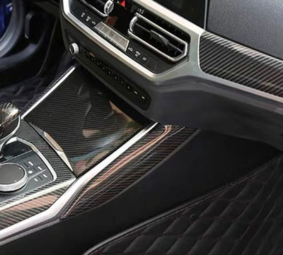 Pièce Latérale Console Centrale Carbone BMW G80 G82 G87 - vue arrière - Becquet Voiture