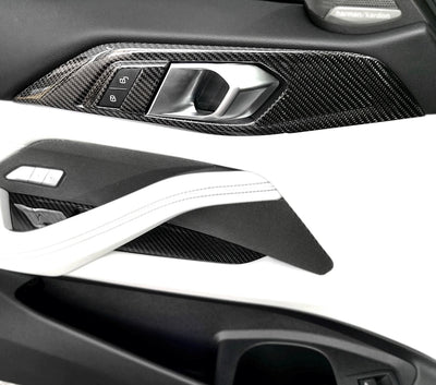 Pièces Intérieures Porte Carbone BMW G82 G22 - vue de trois-quarts - Becquet Voiture