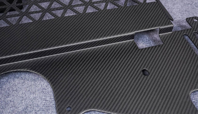 Plaque de Protection Fibre Carbone BMW G80 G82 - vue arrière - Becquet Voiture
