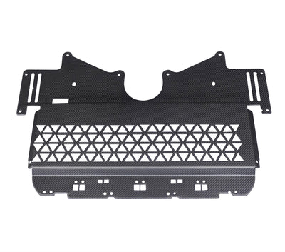 Plaque de Protection Fibre Carbone BMW G80 G82 - vue de face - Becquet Voiture