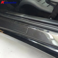 Plaques de Seuil de Porte Carbone Ferrari F430 F360 - vue de profil - Becquet Voiture