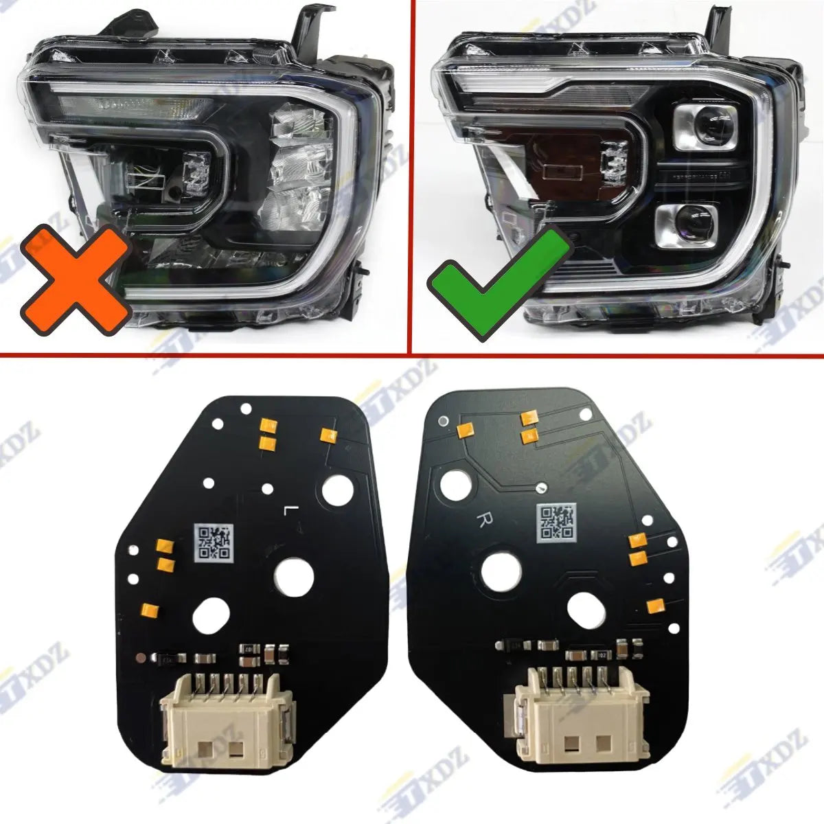 Plaques LED DRL Ford Ranger XLT Raptor Everest (2024-2025) - détail du montage - Becquet Voiture
