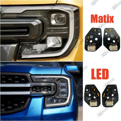 Plaques LED DRL Ford Ranger XLT Raptor Everest (2024-2025) - vue arrière - Becquet Voiture