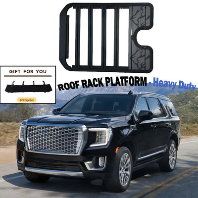 Plateforme de Toit GMC Yukon 2021-2026 avec Coffre - vue de face - Becquet Voiture
