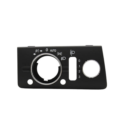 Platine de commande phares Mercedes Classe E W211 noir beige gris 2003-2009 - détail du montage - Becquet Voiture