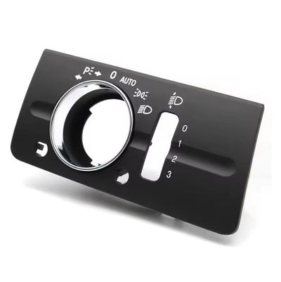 Platine de commande phares Mercedes Classe E W211 noir beige gris 2003-2009 - installé sur véhicule - Becquet Voiture