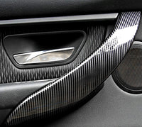 Poignée Porte Intérieure Fibre Carbone Sèche BMW M3 M4 - vue arrière - Becquet Voiture