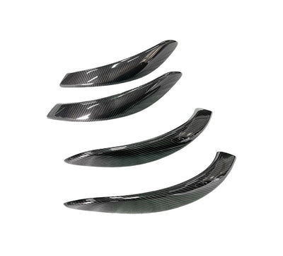 Poignée Porte Intérieure Fibre Carbone Sèche BMW M3 M4 - vue de face - Becquet Voiture