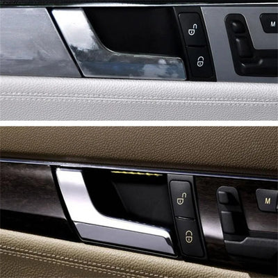 Poignées de Porte Intérieures Mercedes Classe C W204 GLK - installé sur véhicule 2 - Becquet Voiture