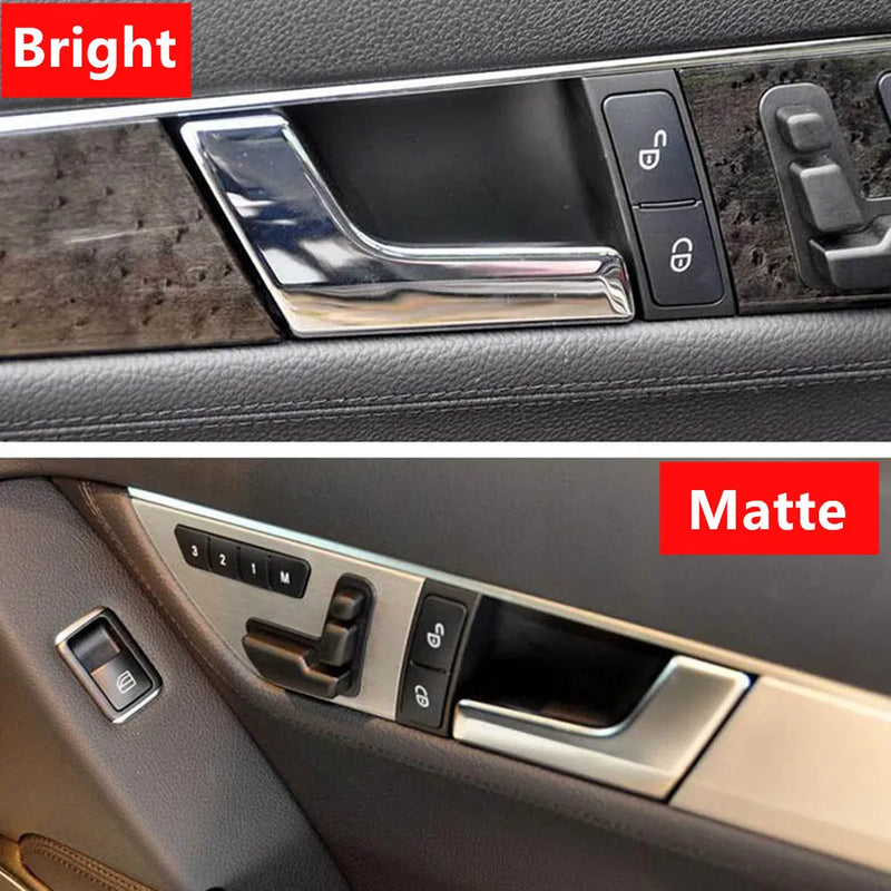 Poignées de Porte Intérieures Mercedes Classe C W204 GLK - installé sur véhicule - Becquet Voiture