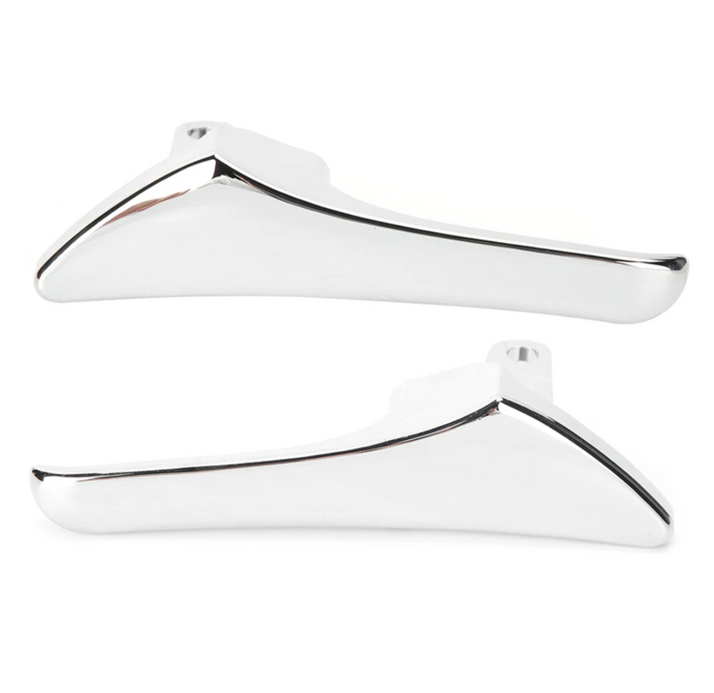 Chrome interior door handles Mercedes E-Class W211 2002-2009 - front view - Becquet Voiture