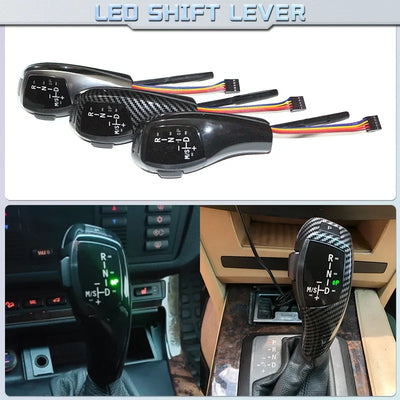 Pommeau de Levier de Vitesse LED BMW Série 1 3 5 6 - vue arrière - Becquet Voiture
