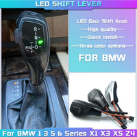 Pommeau de Levier de Vitesse LED BMW Série 1 3 5 6 - vue de face - Becquet Voiture