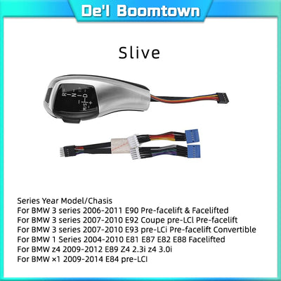 Pommeau de Levier de Vitesse LED BMW Série 1 3 5 6 - vue de profil 2 - Becquet Voiture