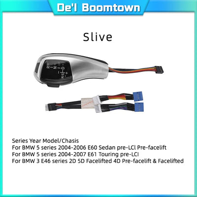 Pommeau de Levier de Vitesse LED BMW Série 1 3 5 6 - vue de trois-quarts 2 - Becquet Voiture