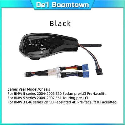 Pommeau de Levier de Vitesse LED BMW Série 1 3 5 6 - vue rapprochée - Becquet Voiture