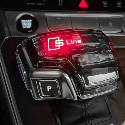 Pommeau de Vitesse Audi Crystal S-line RS LED - vue arrière - Becquet Voiture