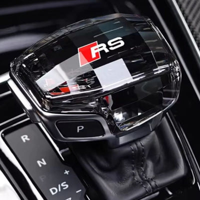 Pommeau de Vitesse Audi Crystal S-line RS LED - vue de trois-quarts - Becquet Voiture