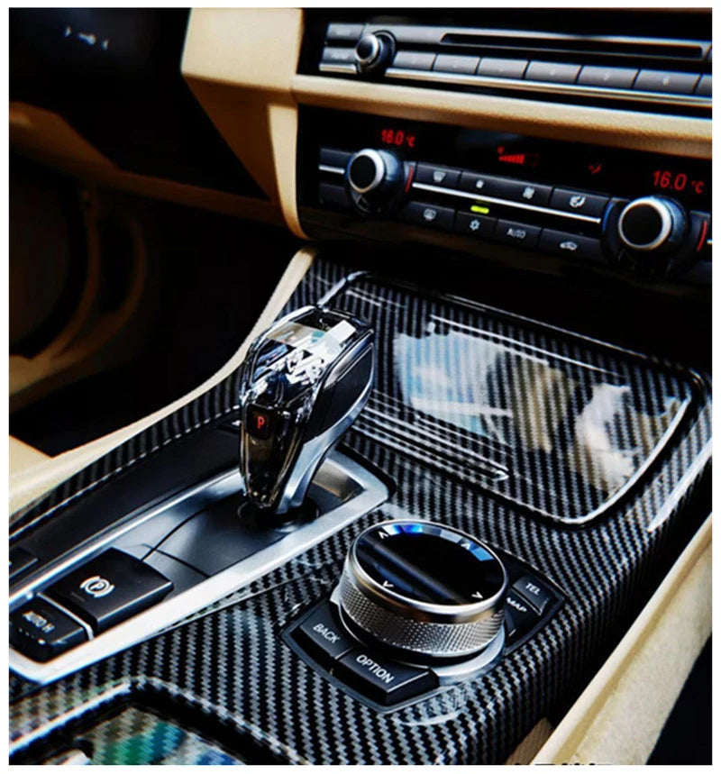 Pommeau de Vitesse Cristal BMW Série 5 X5 X6 G30 F15 - détail du montage 2 - Becquet Voiture