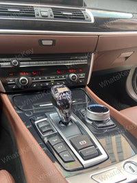 Pommeau de Vitesse Cristal BMW Série 5 X5 X6 G30 F15 - détail du montage 3 - Becquet Voiture