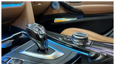 Pommeau de Vitesse Cristal BMW Série 5 X5 X6 G30 F15 - installé sur véhicule 2 - Becquet Voiture