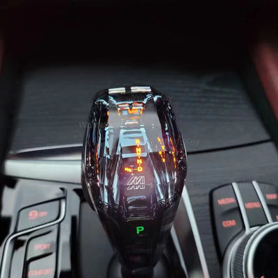 Pommeau de Vitesse Cristal BMW Série 5 X5 X6 G30 F15 - installé sur véhicule - Becquet Voiture