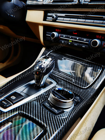Pommeau de Vitesse Cristal BMW Série 5 X5 X6 G30 F15 - packshot studio 3 - Becquet Voiture