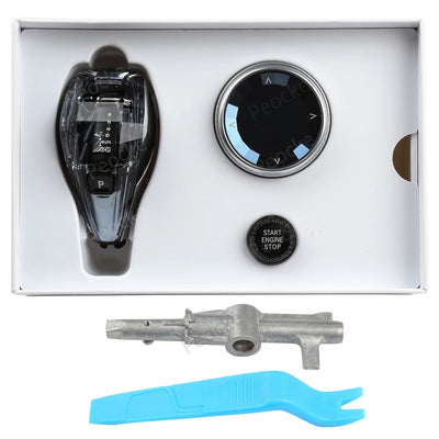 Pommeau de Vitesse Cristal BMW Série 5 X5 X6 G30 F15 - vue de dessus 2 - Becquet Voiture