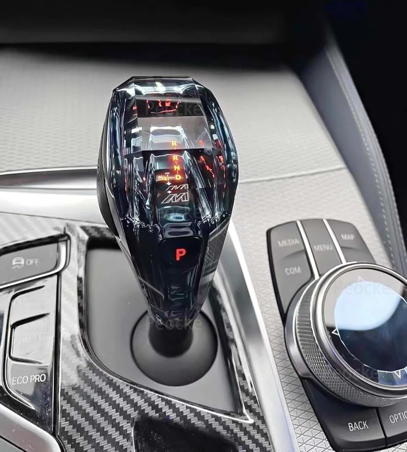 Pommeau de Vitesse Cristal BMW Série 5 X5 X6 G30 F15 - vue de face - Becquet Voiture