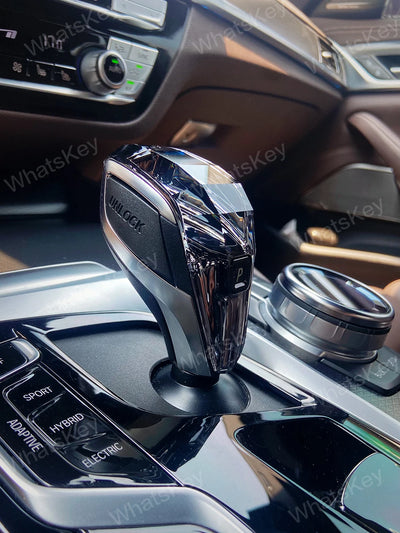 Pommeau de Vitesse Cristal BMW Série 5 X5 X6 G30 F15 - vue de profil 3 - Becquet Voiture