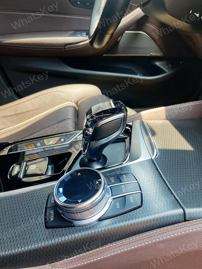 Pommeau de Vitesse Cristal BMW Série 5 X5 X6 G30 F15 - vue de trois-quarts 3 - Becquet Voiture