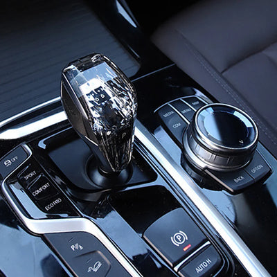 Pommeau de Vitesse Cristal BMW Série 5 X5 X6 G30 F15 - vue de trois-quarts - Becquet Voiture