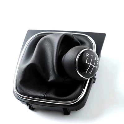 Pommeau de Vitesse Cuir Volkswagen Golf 5 R32 - vue de profil - Becquet Voiture