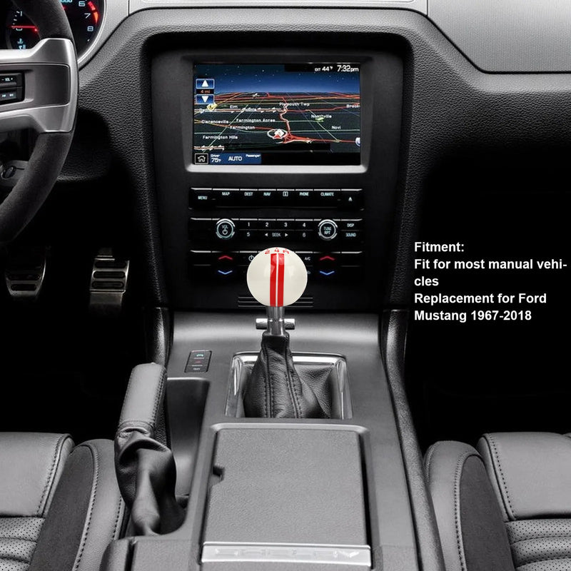 Pommeau de Vitesse Ford Mustang 1967-2018 - vue de profil - Becquet Voiture