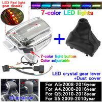 Pommeau de Vitesse LED Cristal Audi A4 A6 Q5 Q7 - vue rapprochée 2 - Becquet Voiture