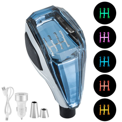 Pommeau de Vitesse LED Universel Multicolore - détail du montage - Becquet Voiture