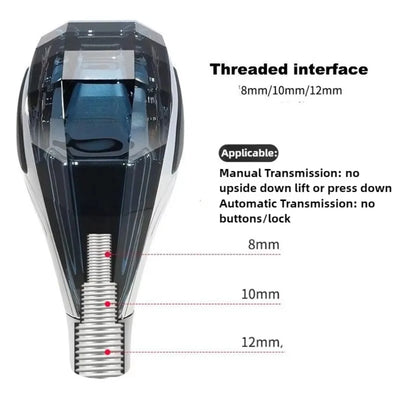 Pommeau de Vitesse LED Universel Multicolore - packshot studio - Becquet Voiture